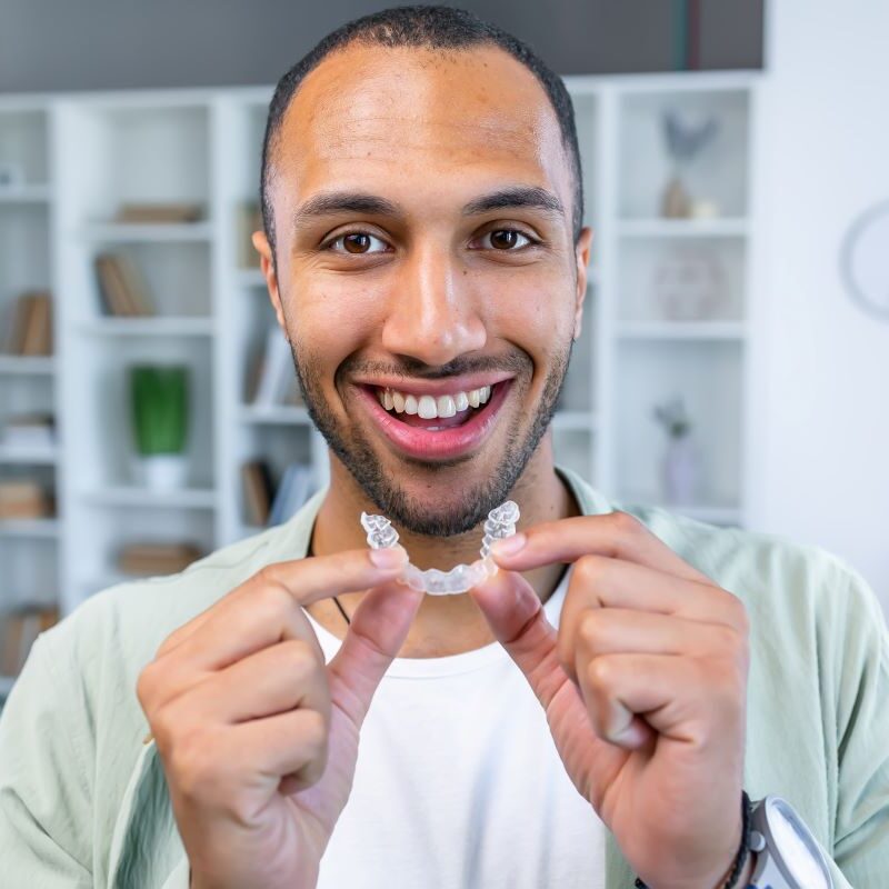 Man with invisalign in San Juan Capistrano, California